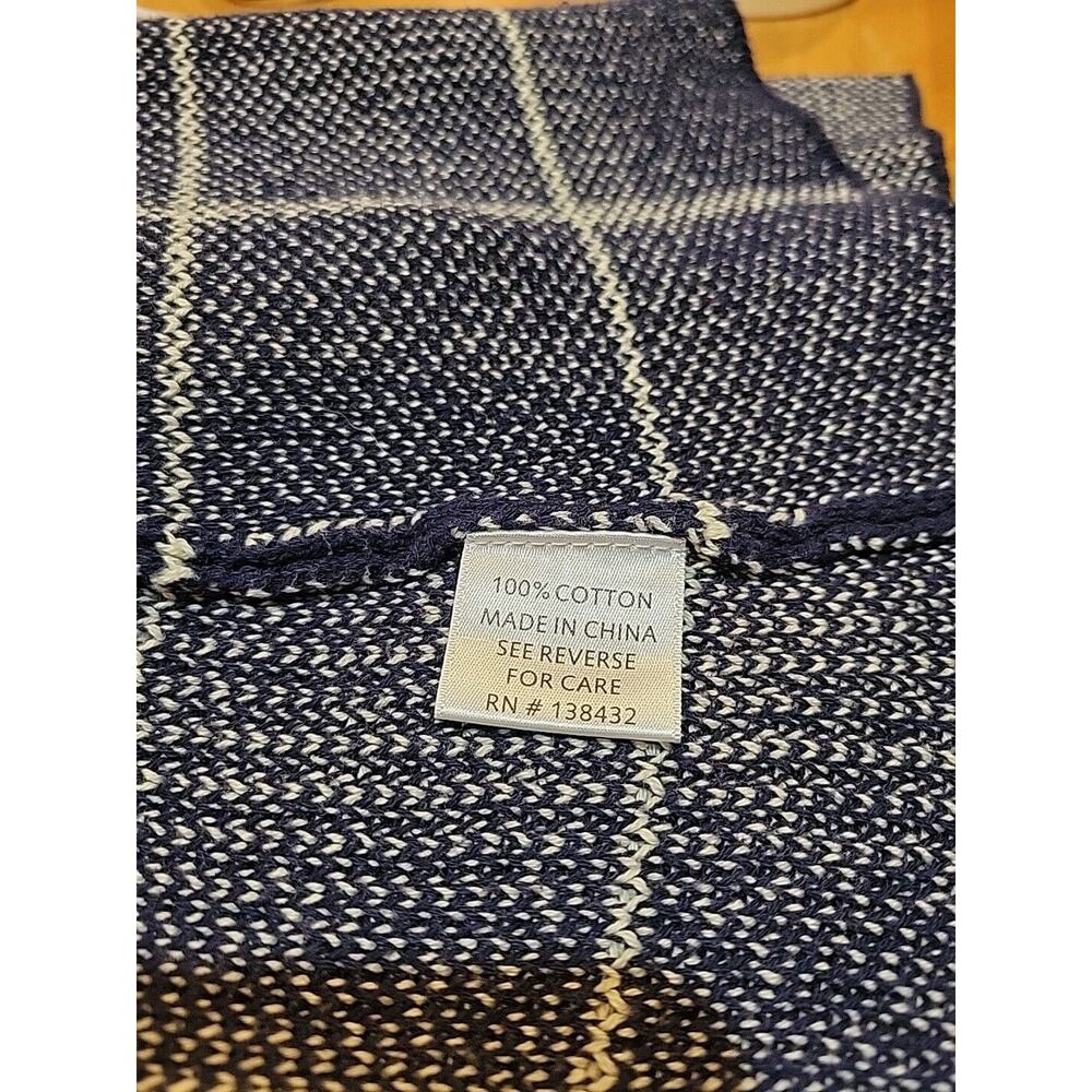 ModCloth Simply Snuggly Navy And White Plaid Open Cardigan Women’s Size M - Picture 6 of 8